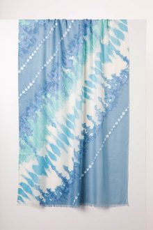 Tie Dye Print Scarf - Opal Multi - Kinross Cashmere