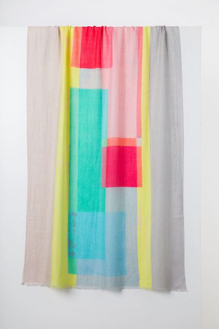 Modern Abstract Print Scarf - Kinross Cashmere