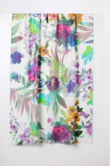 Fresh Cut Floral Print Scarf - Kinross Cashmere