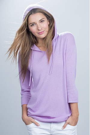 Relaxed Pullover Hoodie Kinross Cashmere