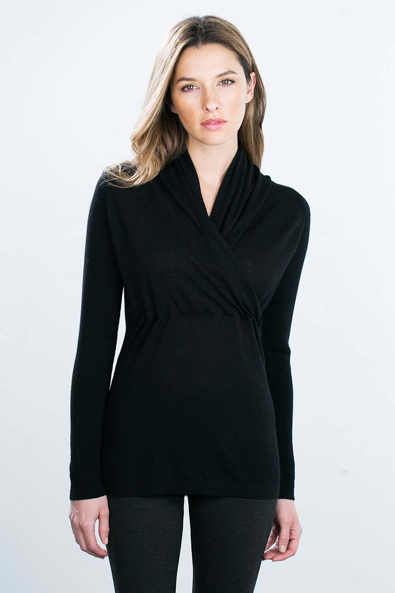 Kinross Cashmere | Worsted Surplice Pullover