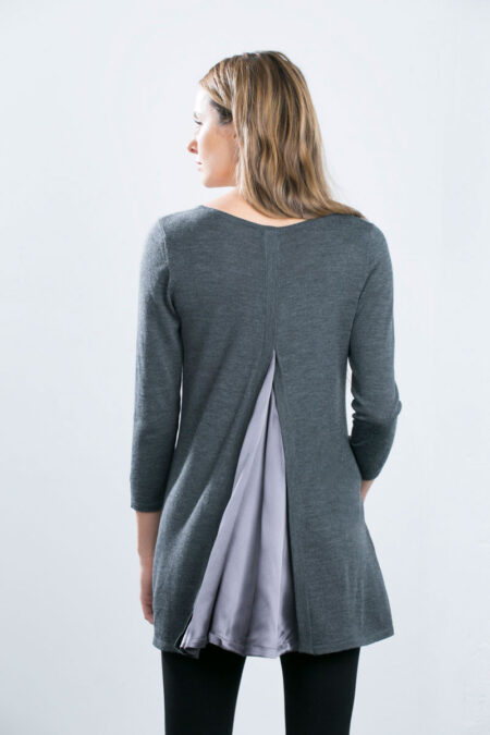 Kinross Cashmere | Mixed Media Scoopneck Pullover