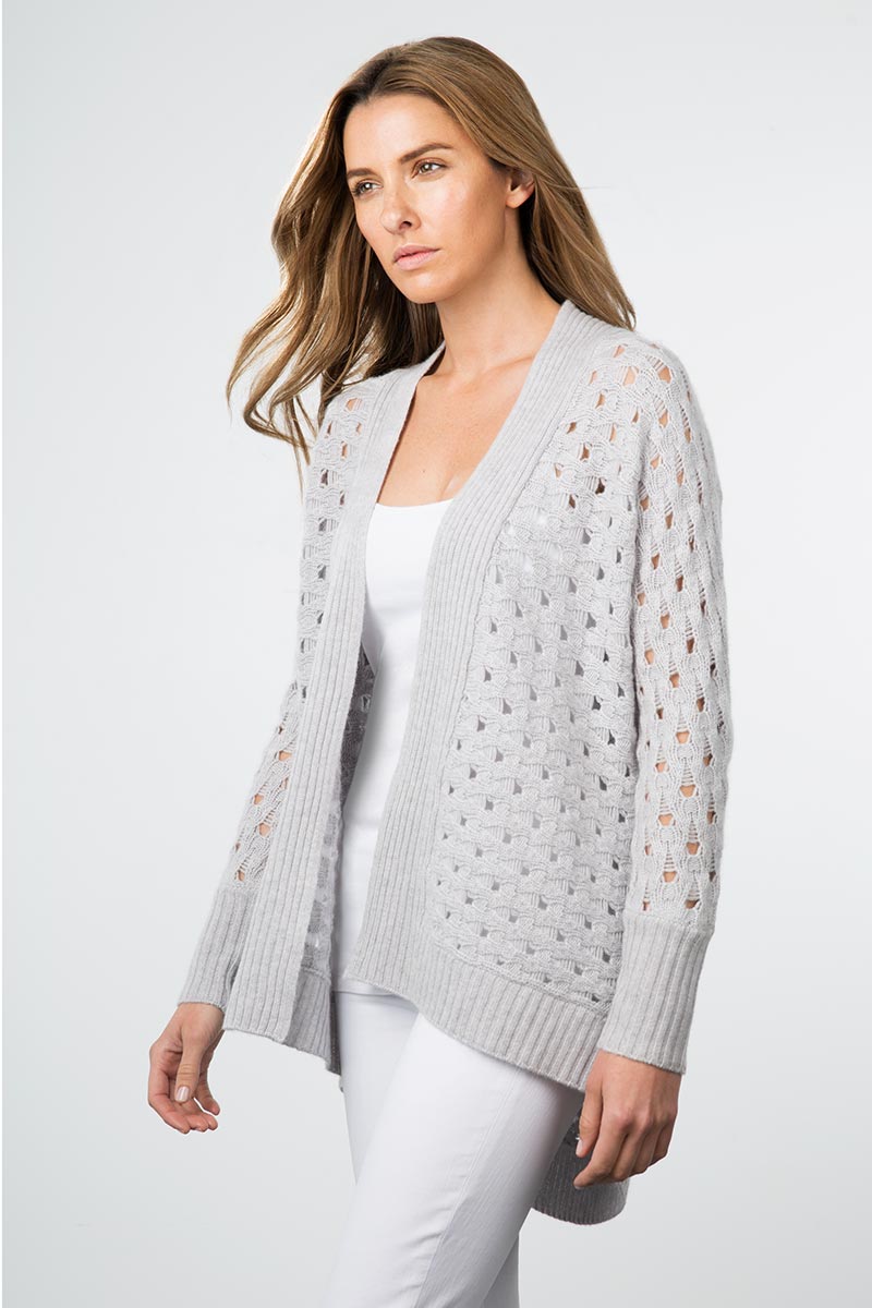 Luxe Texture Cardigan - Kinross Cashmere