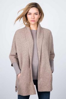Texture Cocoon Cardigan Kinross Cashmere