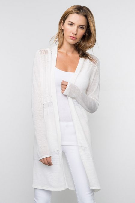 Kinross Cashmere | Spring 2016 | Long Textured Duster