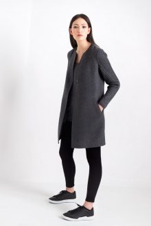 Cable Sleeve Coat Kinross Cashmere 100% Cashmere