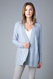 Plaited Cable Cardigan - Kinross Cashmere