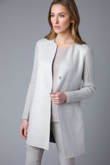 Cable Sleeve Coat - Kinross Cashmere