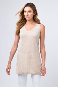 Worsted Front to Back Tank - Kinross Cashmere