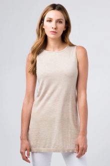 Worsted Front to Back Tank - Kinross Cashmere