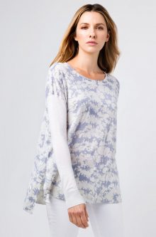 Worsted Print Pullover - Kinross Cashmere
