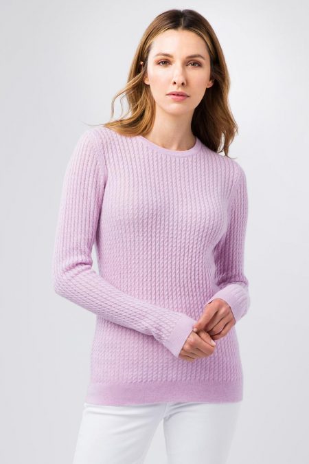Micro Cable Crew - Kinross Cashmere