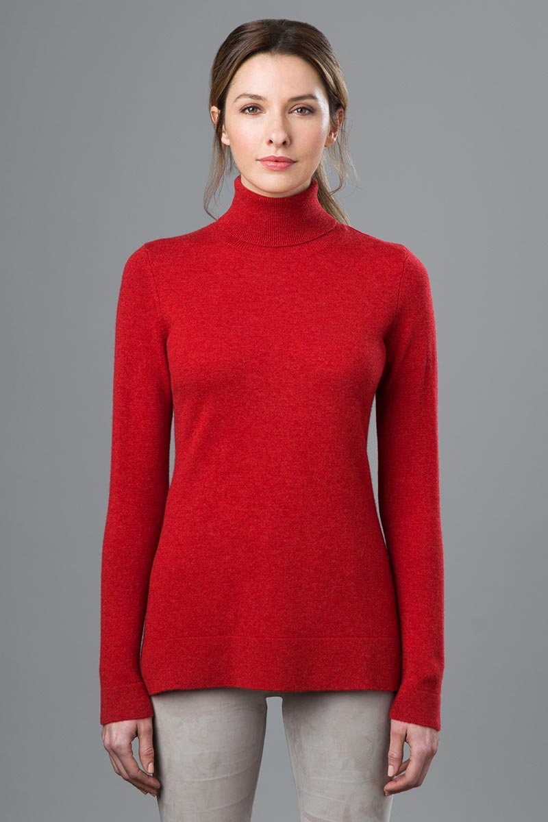 Fitted Turtleneck - Kinross Cashmere