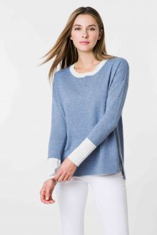 Colorblock Sweatshirt - Kinross Cashmere