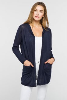 Open Front Hoodie - Kinross Cashmere