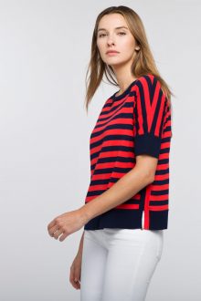 Bold Stripe Pullover - Kinross Cashmere