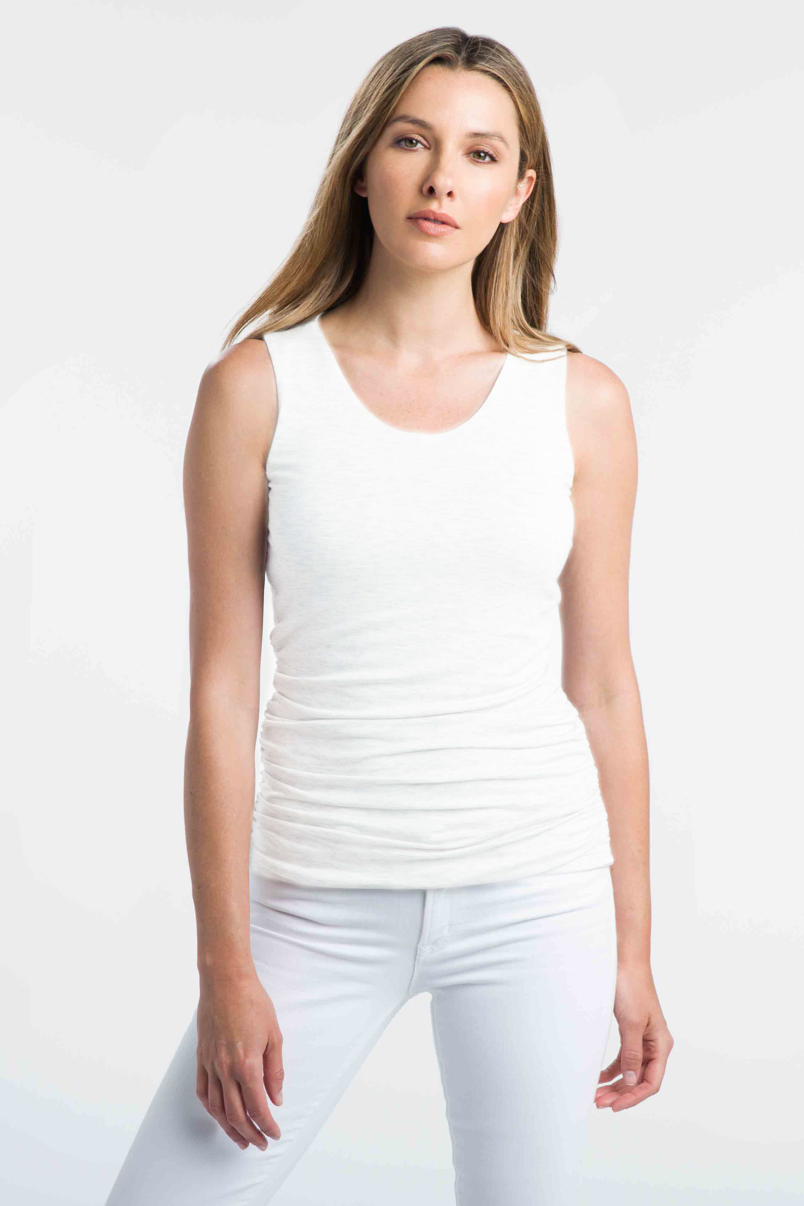 Ruched Tank- Spring 2020 - Kinross Cashmere
